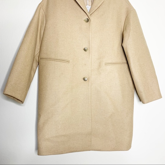 NWT Everlane The Cocoon Camel Long Sleeve Coat 0 - Picture 5 of 11
